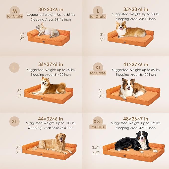 EHEYCIGA XXL Dog Bed Memory Foam, Orthopedic Giant Dog Bed Jumbo - Image 2
