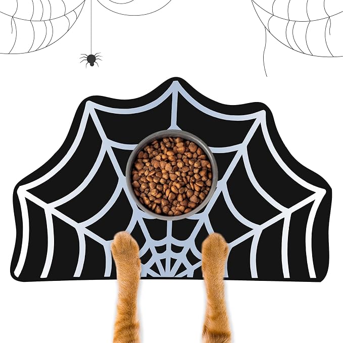 Pet Mat for Food and Water, Absorbent Non-Slip Quick Dry Dog Food Mat for Dog by Relosy
