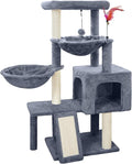Cat Tree with Cat Condo and Two Hammocks, Cat Tree with Scratching Posts and by Tuaoeef