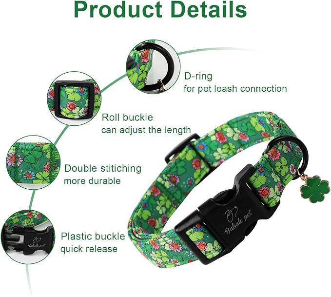 St Patricks Day Dog Collar for Giant Large Dogs - Image 2