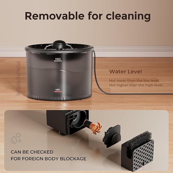 IMIPAW Automatic Cat Feeder and Water Fountain, Timed Dry Food Dispenser - Image 6