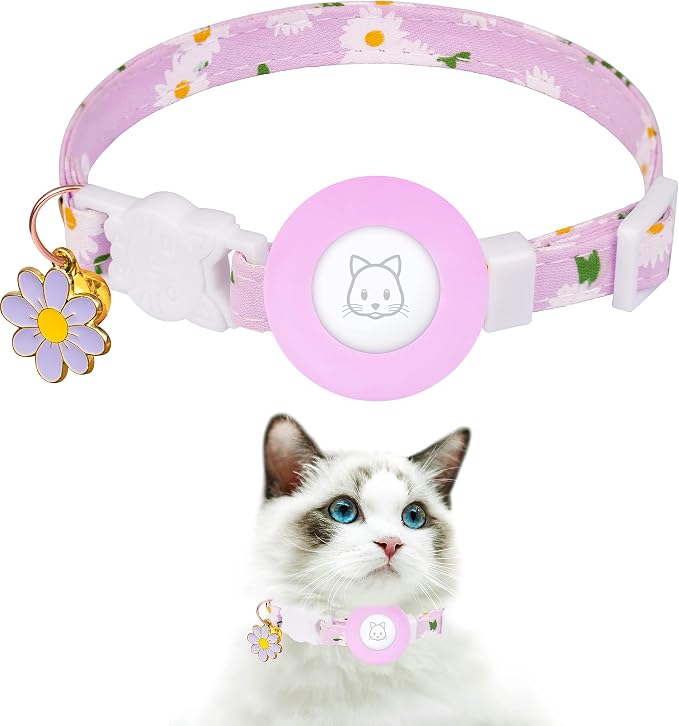 Airtag Cat Collar, JXFUKAL Kitten Collar Breakaway by JXFUKAL