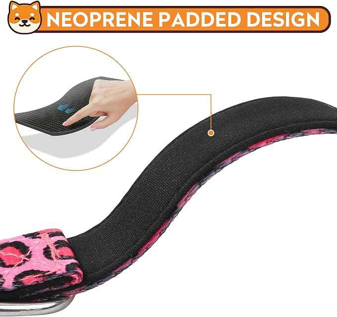 Reflective Dog Collar, Adjustable Soft Neoprene Padded Nylon Pet Collars