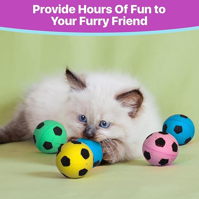 SPOT Sponge Soccer Ball Cat Toys - Image 6