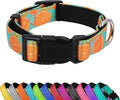 Reflective Dog Collar, Adjustable Soft Neoprene Padded Nylon Pet Collars by PWOD