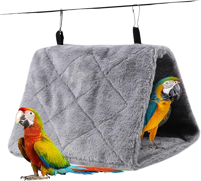 Warm Bird Nest House, Bird Bed for Cage Accessories, Parakeet Toys Hammock by Haosie