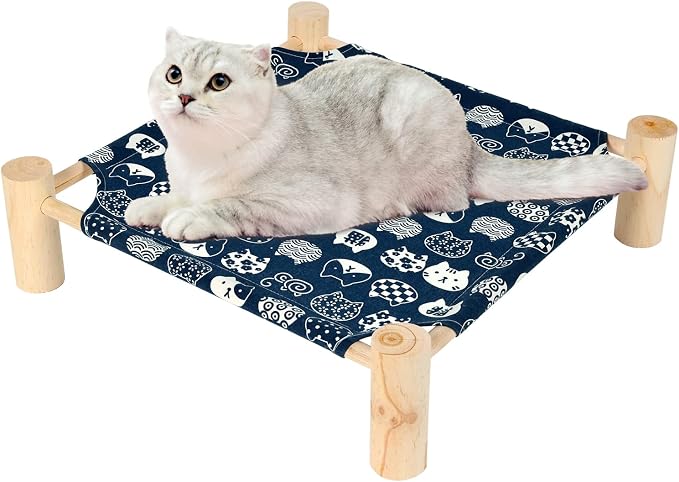 Patas Lague Pet Bed, Elevated Cooling Hammock Bed, 20 lbs, Indoor/Outdoor - Image 2