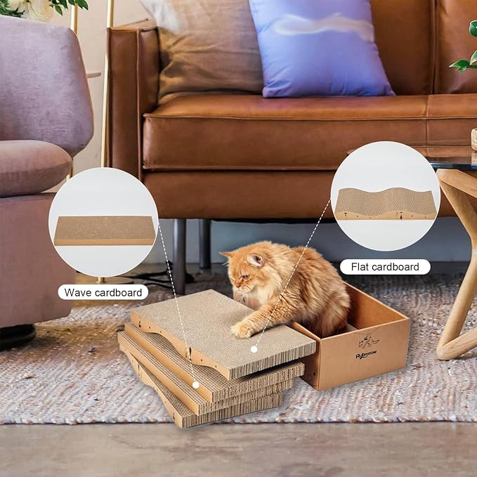 Cat Scratcher Cardboard Scratch Pad Box - Image 3