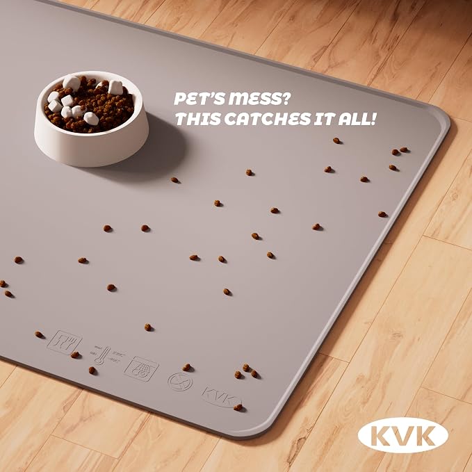Extra Extra Large Silicone Dog Food Mat 39.4×43.3in and 128oz Silicone Bag Set - Image 5
