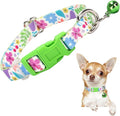 Small Dog Collar with Bell，Nylon by ONEFOJOJO