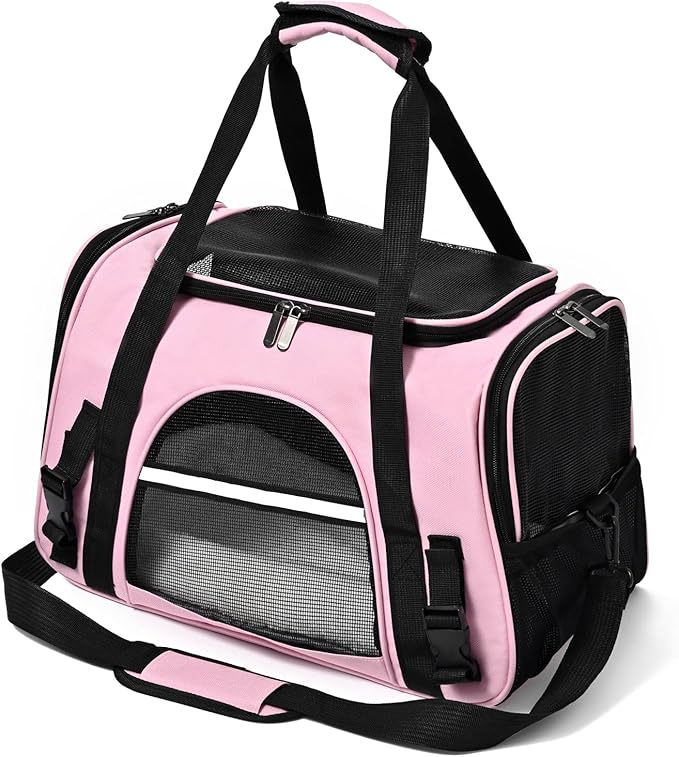 Dog Cat Carrier Soft for Small Pet Up to 16 Lbs TSA Airline Approved Travel by Unknown