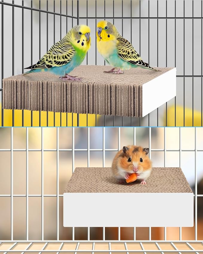 KATUMO Bird Toys, 7.8 Inch Paper Parakeet Shredding Chewing Toys Parrot Perch - Image 7