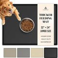 AVERYDAY 100% Waterproof Thicker Silicone Dog Food Mat, 0.63'' Raised Edge Bowl by YourAveryDay