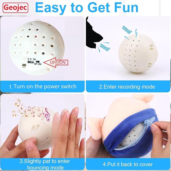 Interactive Dog Toys, Active Moving Pet Plush Toy - Image 5