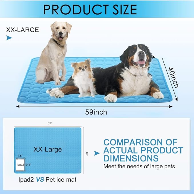 SOMOYA Dog Self Cooling Mat Pet Washable Cooling Pads Blanket Sleeping Kennel - Image 5