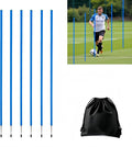 6 Pcs Soccer Agility Poles for Training, 5 FT Adjustable Speed and Agility by Unknown