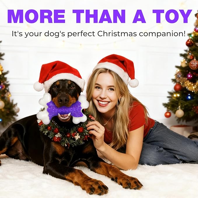 6-Pack Tough Dog Chew Toys for Aggressive Chewers Large Medium Breed Bacon - Image 3