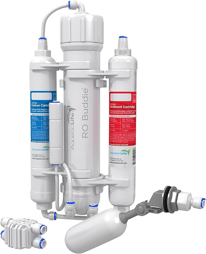 Aquatic Life RO Buddie 3-Stage Hydroponic Reverse Osmosis Water Filter System by AQUATICLIFE
