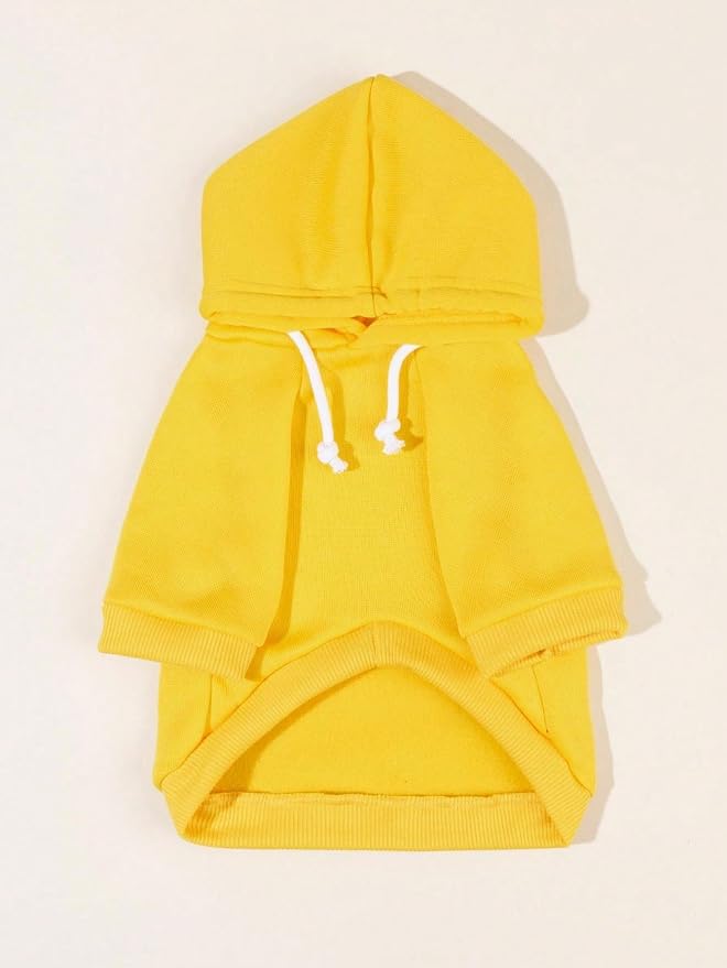 QWINEE Basic Dog Hoodie Sweatshirt Puppy Sweater Warm Cat Costumes Pet Clothes - Image 4