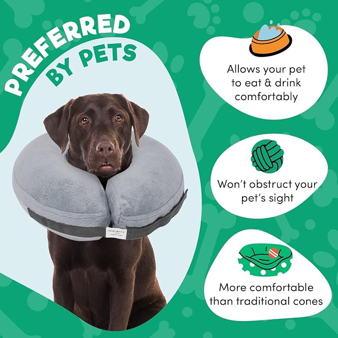 BENCMATE Inflatable Dog Cone Collar Alternative, Soft Dog Cone - Image 5