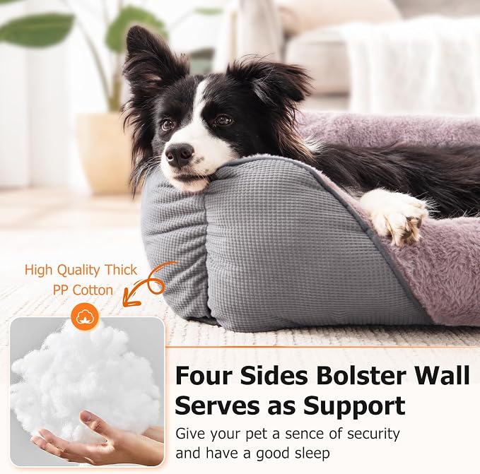 MIXJOY Dog Beds for Medium Dogs Washable, Calming Pet Bed Medium Size Dog - Image 4