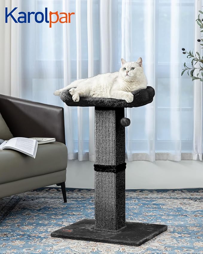 32" Cat Scratching Post for Indoor Cats, Sisal Cat Scratcher - Image 2
