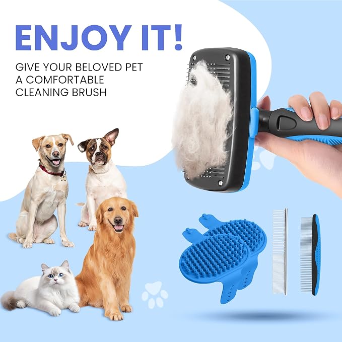 Self Cleaning Shedding Brush - Image 4