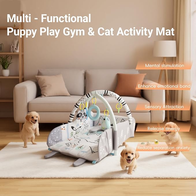 Puppy Play Gym & Cat Activity Mat, - Image 2