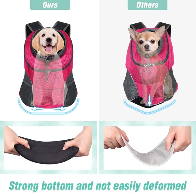YUDODO Dog Front Carrier Backpack, Adjustable Breathable Pet Carrier - Image 7