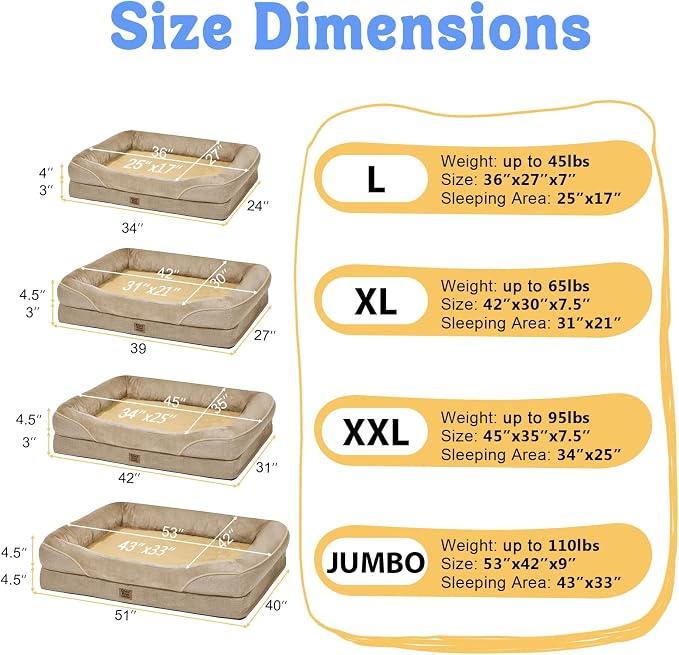 Orthopedic Extra Large Dog Bed - Image 7