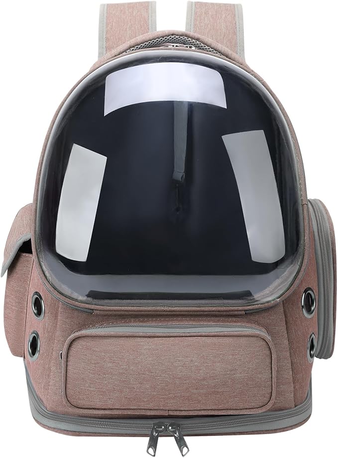 Cat Backpack Carrier for Cats and Small Dogs, Breathable Cat Bubble Backpack by GixDix