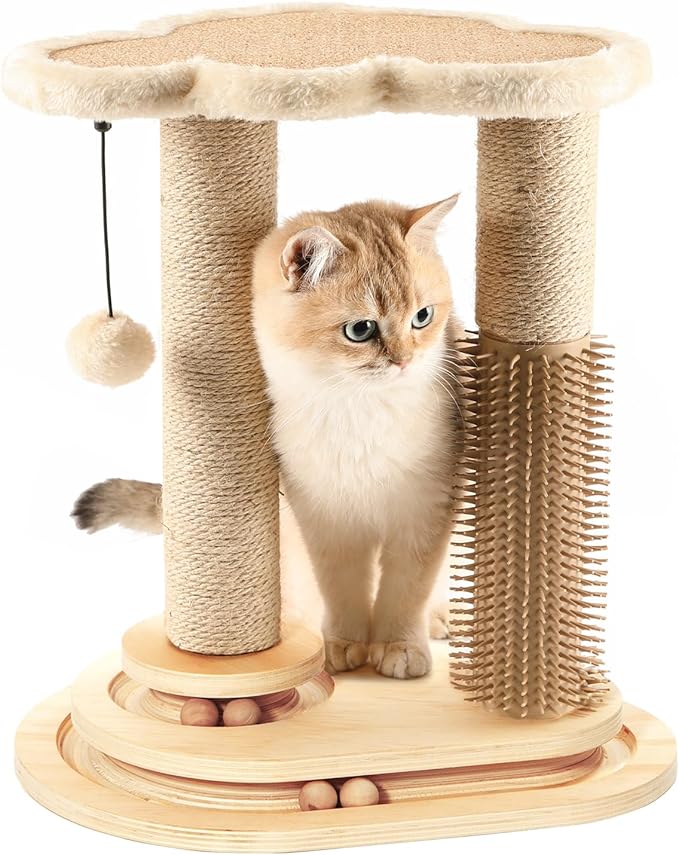 Made4Pets Cat Scratching Post, Cat Self Groomer by Made4Pets