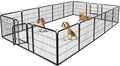 BestPet | Dog Playpen | 32 Inch, 16 Panels | Heavy Duty Metal Pet Exercise Pen by BestPet