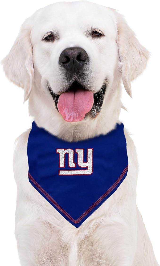 NFL New York Giants TIE Bandana, Large/X-Large. Dog Bandana Scarf Bib - Image 5