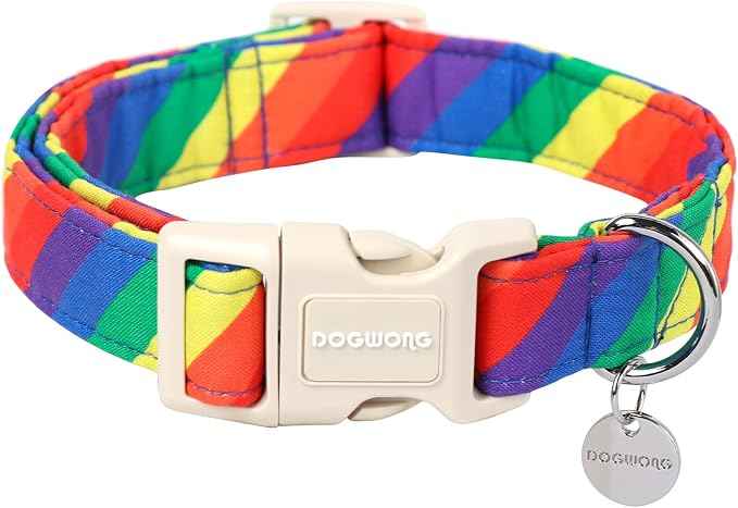 DOGWONG Rainbow Dog Collar