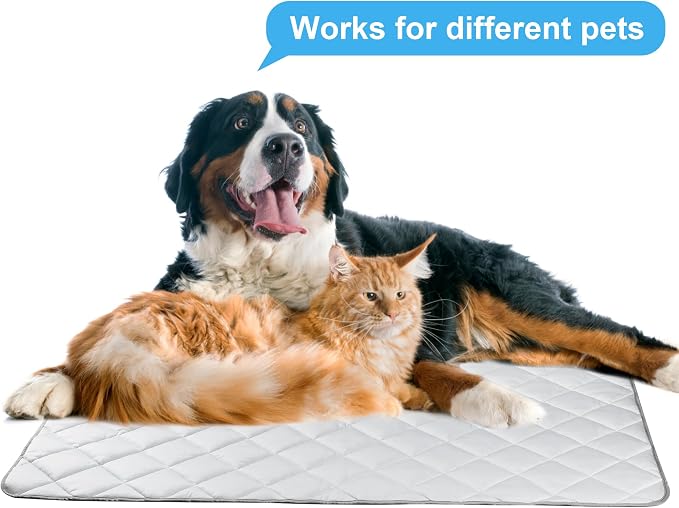 Dog Cooling Mat, Washable Dogs Cats Pet Non-Toxic Cooling Pads Summer Sleeping - Image 7