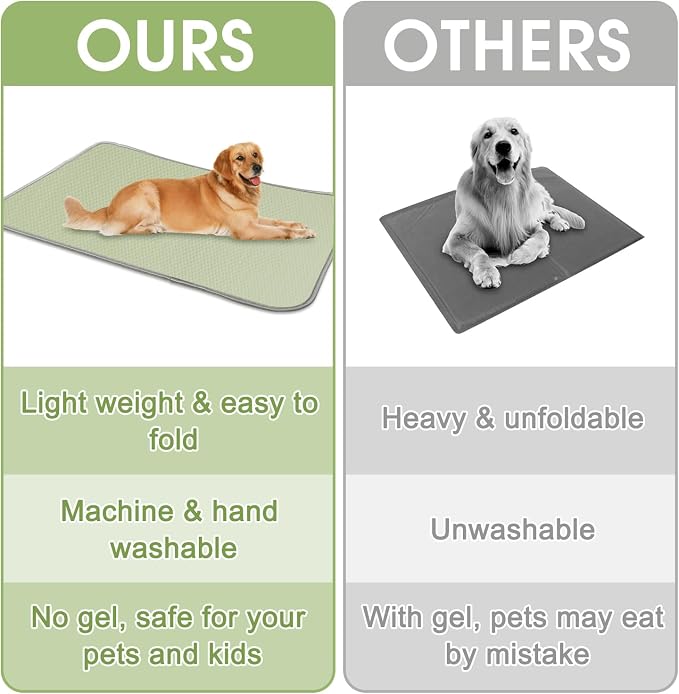 Summer Dog Cooling Mat Washable Ice Silk Self Cool Pad - Image 7
