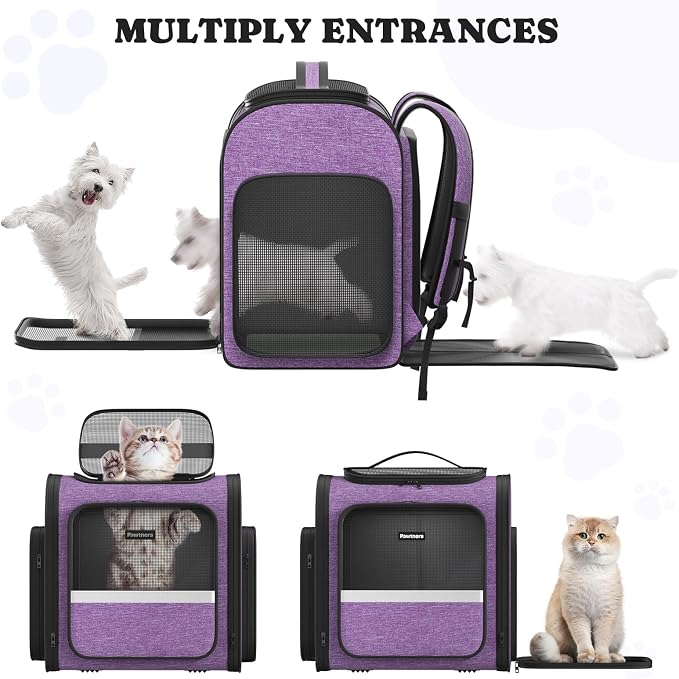 Pawtners Dog Carrier Backpacks Large Cat Backpack - Image 2