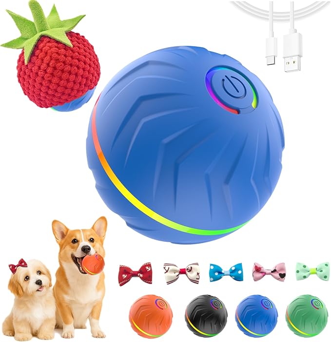 2026 T01 Interactive Dog Toys Dog Ball, Automatic Rolling and Bouncing Moving by Unknown