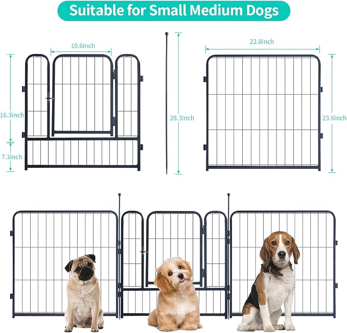 Dog Playpen, Portable Outdoor Dog Fence, Dog Playpen - Image 3
