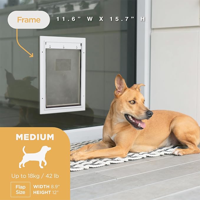 Hakuna Pets Deluxe Aluminum Pet, Cat and Dog Door - Image 3