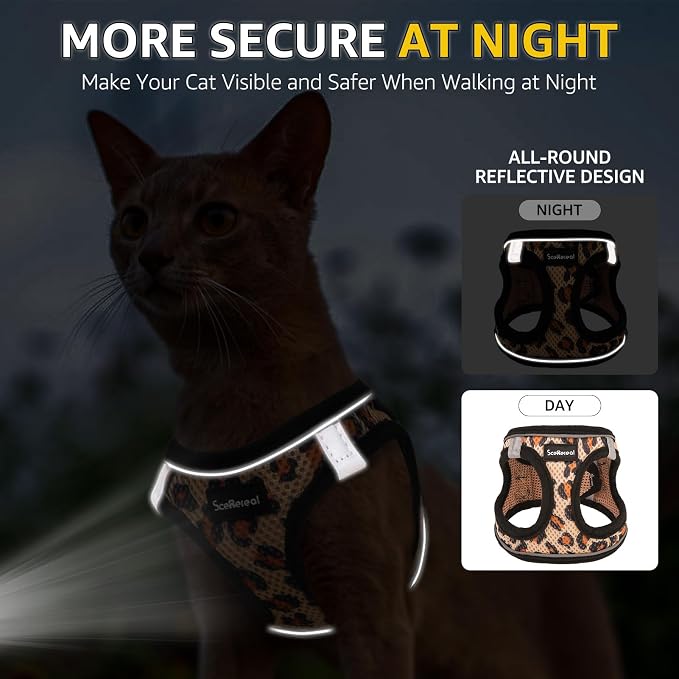 SCENEREAL Cat Harness & Leash Set Escape Proof - Image 4