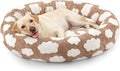 JOEJOY Donut Large Dog Bed, Cute Round Calming Dog Bed by JOEJOY
