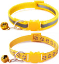 Yellow Cat Collar Breakaway, Break Away Kitten Collar by YOUALSO