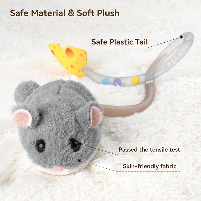 Migipaws Interactive MigiMouse Cat Toy 360° Rolling & Spin - Image 5