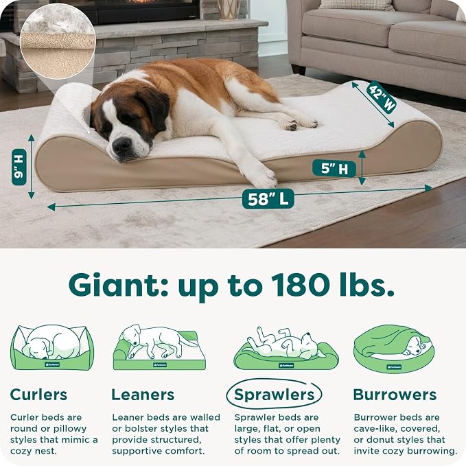 Furhaven Orthopedic Dog Bed for Extra Large Dogs w/ Removable Washable Cover - Image 3
