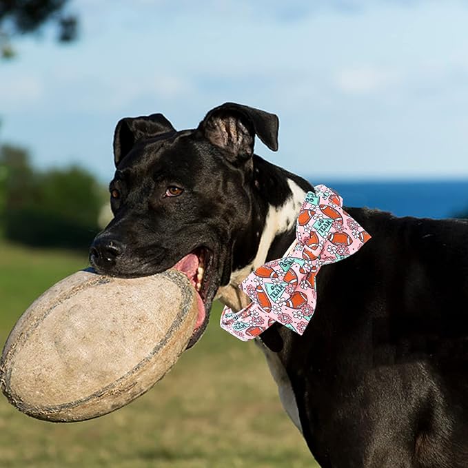 Dog Collar - Rugby with Bow Cute Pet Collar - Image 5