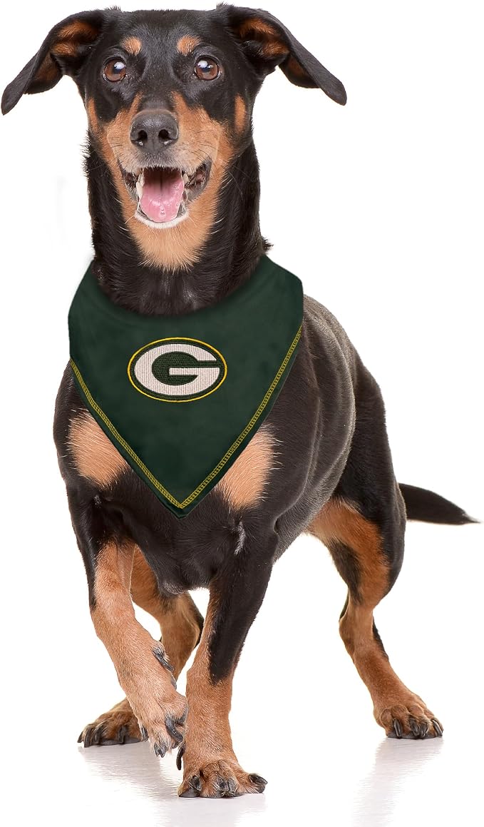 Pets First NFL Green Bay Packers TIE Bandana, Large/X-Large. Dog Bandana Scarf - Image 3