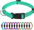 TagME Reflective Nylon Dog Collars, Adjustable Classic Pet Collar by TagME