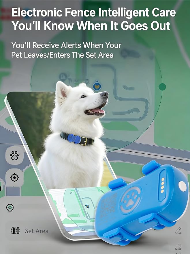 GPS Dog Tracker, Real-time Pet Location Tracker Anti Lost Dog GPS Collar Fit - Image 4